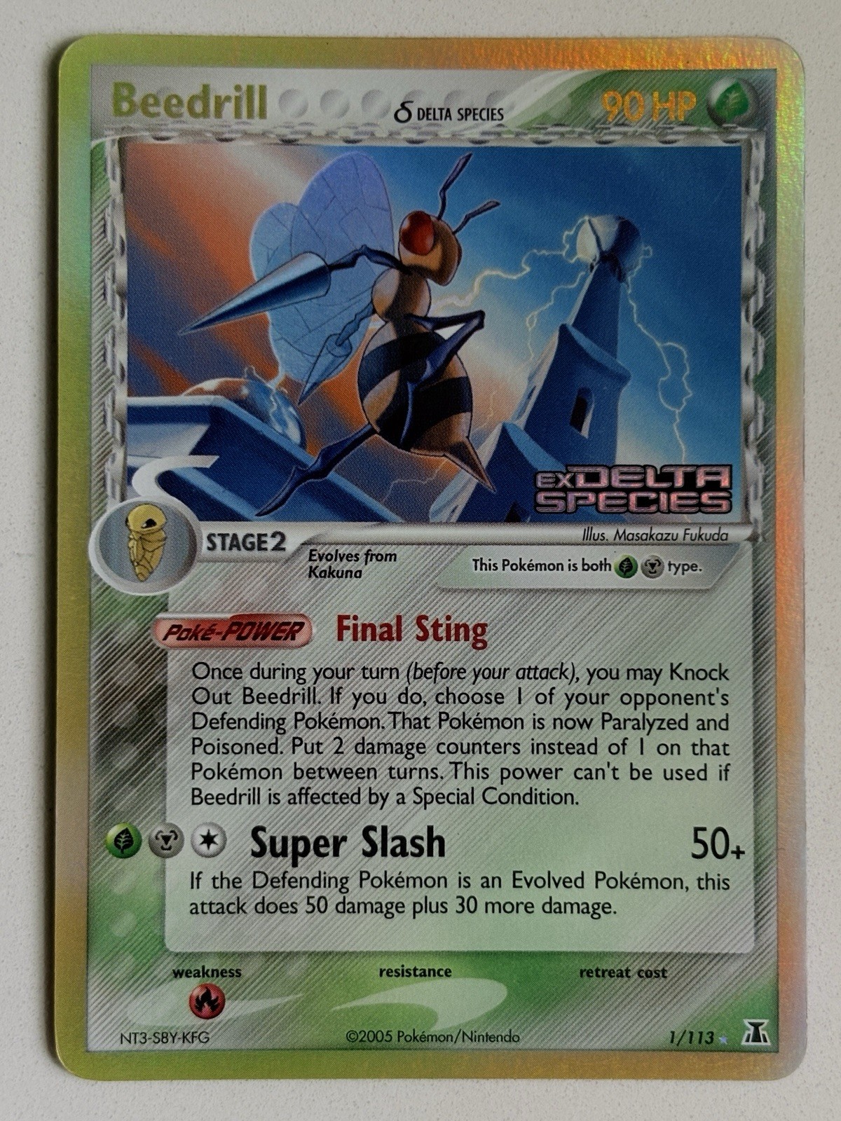 Beedrill 1/113 EX Delta Species Stamped Reverse Holo