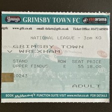 Grimsby Town v Wrexham(National League Circa 2015) Match Ticket