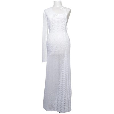 Meshki, Strandkleid, Größe: M, Weiß, Acryl, Sonstiges, Musterstrick, Damen #ZFL
