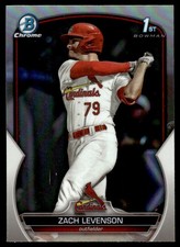 2023 1st Bowman Chrome Refractor Zach Levenson RC #BDC-149 St. Louis Cardinals