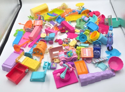Polly Pocket Huge Mixed Doll Accessories Lot Vintage Y2K 2000s Mattel