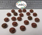 (E18/7/14) LEGO 20x4073 Plate Round Plate 1x1 Reddish Brown