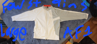 Michael Jordan White Grey Af1 Jacket Air Jordan 23 Rare Icp Esham Ouija Macc