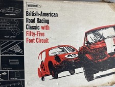 1966 Strombecker British American Road Racing Set 9894. Rare! 55 Feet Of Track