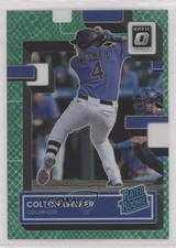 2022 Donruss Optic Rated Rookie Green Dragon Prizm 24/99 Colton Welker #56 6q5