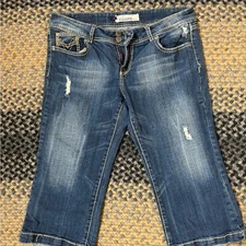 Women's Blue Jean Vigoss Capris, Size 11
