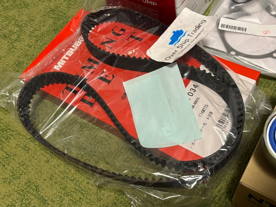 Toyota Altezza SXE10 3S-GE Engine Timing Belt Water Pump Tensioner 5 Piece Set - Image 2 of 4