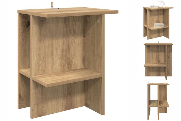 Couchtisch Artisan-Eiche 40X30X49 Cm Holzwerkstoff-image