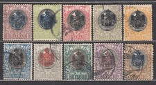 Serbie Courrier Yvert 60/69 Utilisé