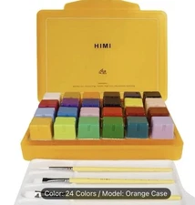 HIMI Gouache Paint Set 24 Colors Non Toxic Paints NEW Shipping Included