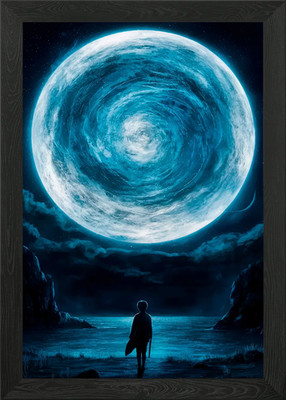 The Lunar Vortex Explorer Framed Wall Art Poster Canvas Print Picture