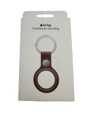 GENUINE APPLE AIRTAG FINEWOVEN KEY RING - TAUPE - BRAND NEW SEALED