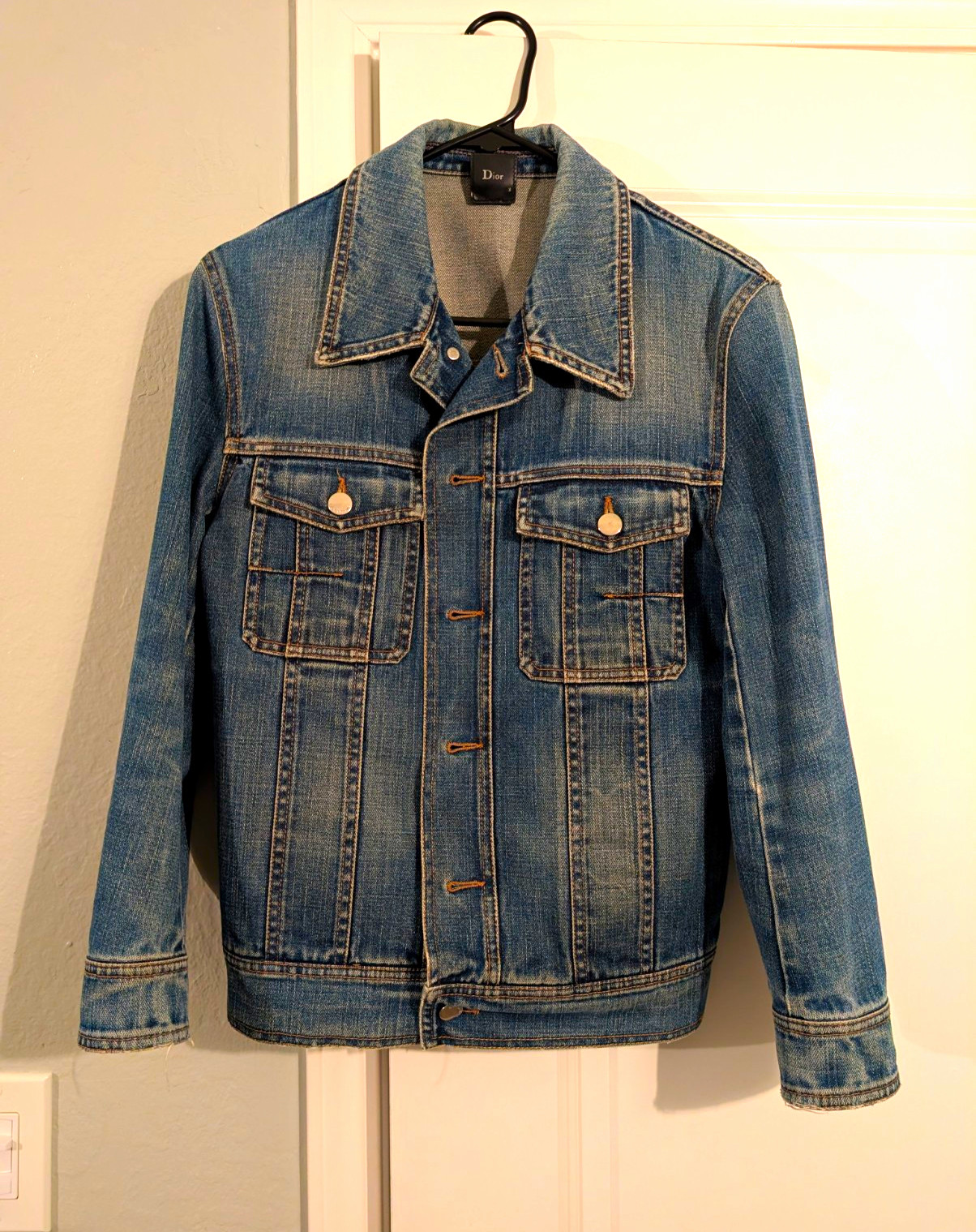 Dior Homme (Hedi Slimane) EU 46 Rust Denim Jacket 05ss - Gem