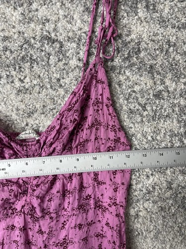 Free People Intimately Caught Up Printed Slip Dress Pink Combo Size S - Picture 4 of 7