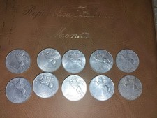 Lotto di 10 monete Repubblica Italiana 10 lire PEGASO 1949 1950 Con 1948 NC Non 
