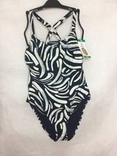 Swimsuit Women's Size XL Blue White Sunbathing Swimming