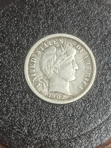 1902-S San Francisco Barber One Dime 10C Silver Semi-Key Date Nice Example