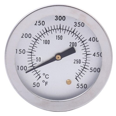 Grill Thermometer,Edelstahl,Grillthermometer Analog Einbau Gasgrill BBQ Deckel