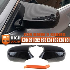 Spiegelkappen Außenspiegel Kappen Für BMW 3er E90 E91 LCI 2009-2013 Carbon-Optik