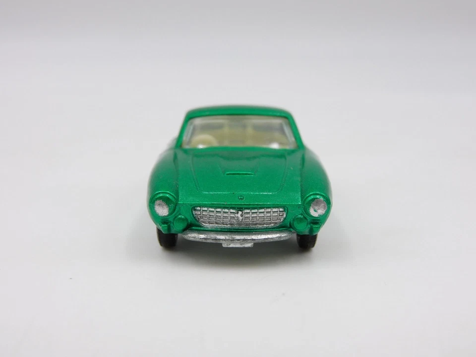 Lesney Matchbox 75B Ferrari berlinetta metallic green wire wheels diecast E box - Immagine 4 di 4