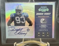 2002 Playoff Contenders Rookie Ticket Dwight Freeney Auto #128  342/410
