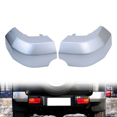 LH & RH Silver For Toyota FJ Cruiser 2007-14 Pair Rear Corner Bumper End Cap Pad