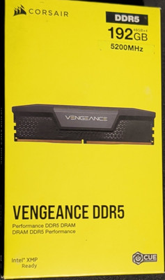 Corsair VENGEANCE DDR5 192GB (4x48GB) 5200MHz Brand New 