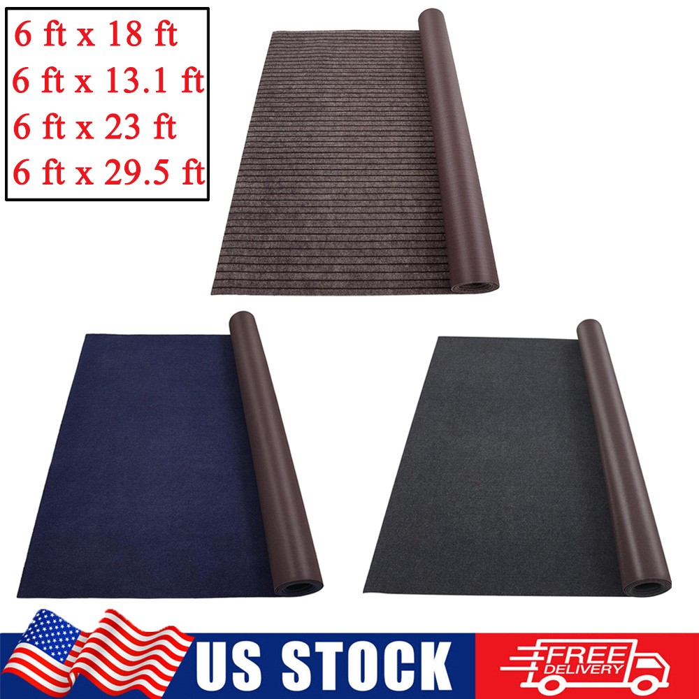 6ft Marine Boat Carpet Non-Slip Cutpile Rug for Bass Boats 18-29.5ft Sizes  
