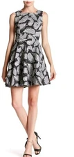 NEW! Eva Franco Sz 6 Sleeveless ' Futura'  Fit N Flare Dress $168