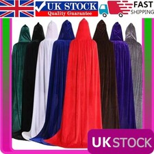 Long Velvet Hooded Cloak Cape