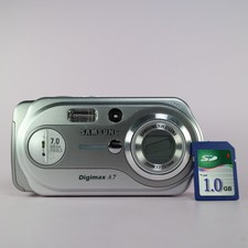 Samsung Digimax A7 7.0MP Compact Digital Camera Silver Tested