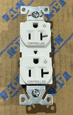 Lot of 80 Eaton 5362CDW Dual Controlled Receptacle Duplex Outlet 20A 125V White
