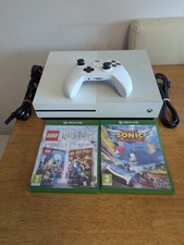 1TB Microsoft Xbox One S games Console with Controller and games Tested Working