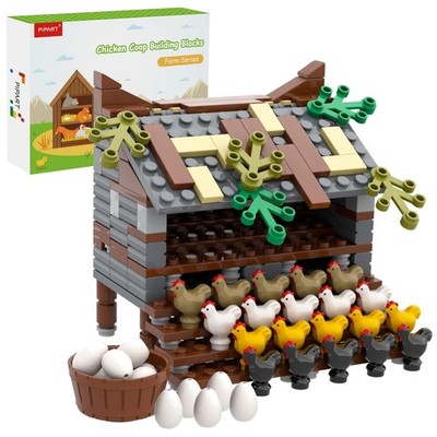 Chicken Coop MOC Building Set for Boys & Girls - 190 Pieces