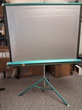 Da-Lite Vintage Projection Projector 40"x40" Silver Flyer Screen with Tripod