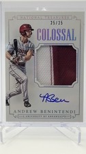 2015 Panini National Treasures Colossal Materials Sigs Andrew Benintendi /25