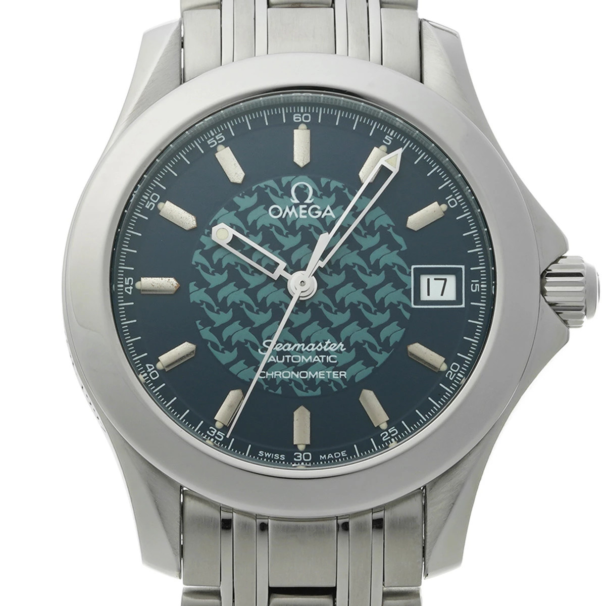 OMEGA Seamaster 120 Jacques Mayol 1997 2500.80 Blue Men's Watch OMEGA Watch Luxu image 6