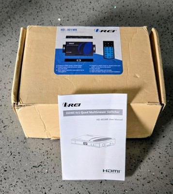REI:  Multi-Viewer 4X1, Hdmi Quad Switcher 4 In 1 Out, Supports 4 Display Mode