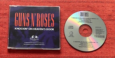 GUNS N' ROSES 2 TRACK CD SINGLE - KNOCKIN' ON HEAVEN'S DOOR