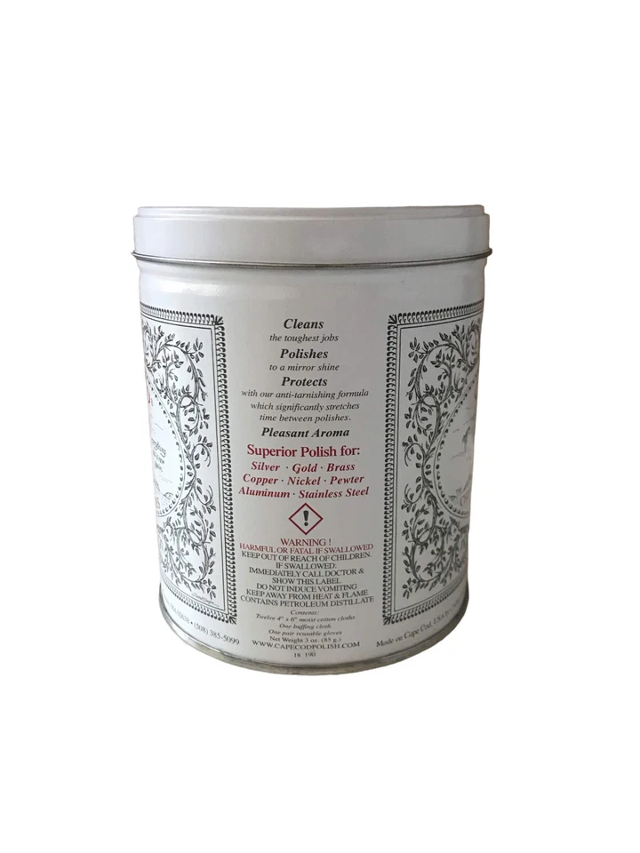 Cape Cod Metal Polish Kit mit 12 Poliertüchern, 6 Packungen * 2 in jeder - Bild 3 von 4