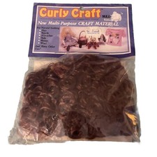 One Only Creations Curly Craft Doll Hair Brown 01-600 Maxi-Curl