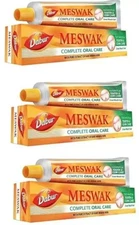 3 X Dabur Meswak Tooth Paste 100gm Ayurvedic extract of Miswak plant