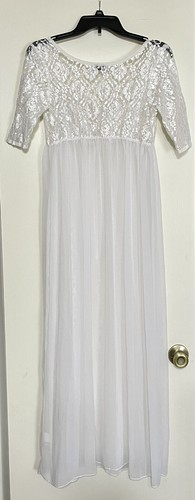VTG Blanche Lingerie Peignoir Honeymoon Bridal Nightgown & Dressing Robe, Sz S - Picture 5 of 8