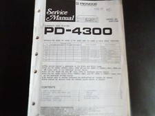 Manuale di servizio originale schema elettrico Pioneer PD-4300