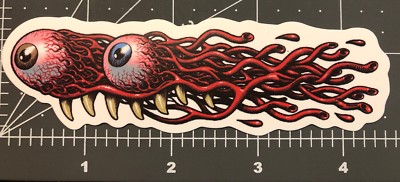 Santa Cruz Speed Eyes Humor Skateboard Laptop Guitar Decal Sticker B7E