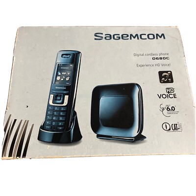 Sagemcom Digital Cordless Phone, D680C. New in box