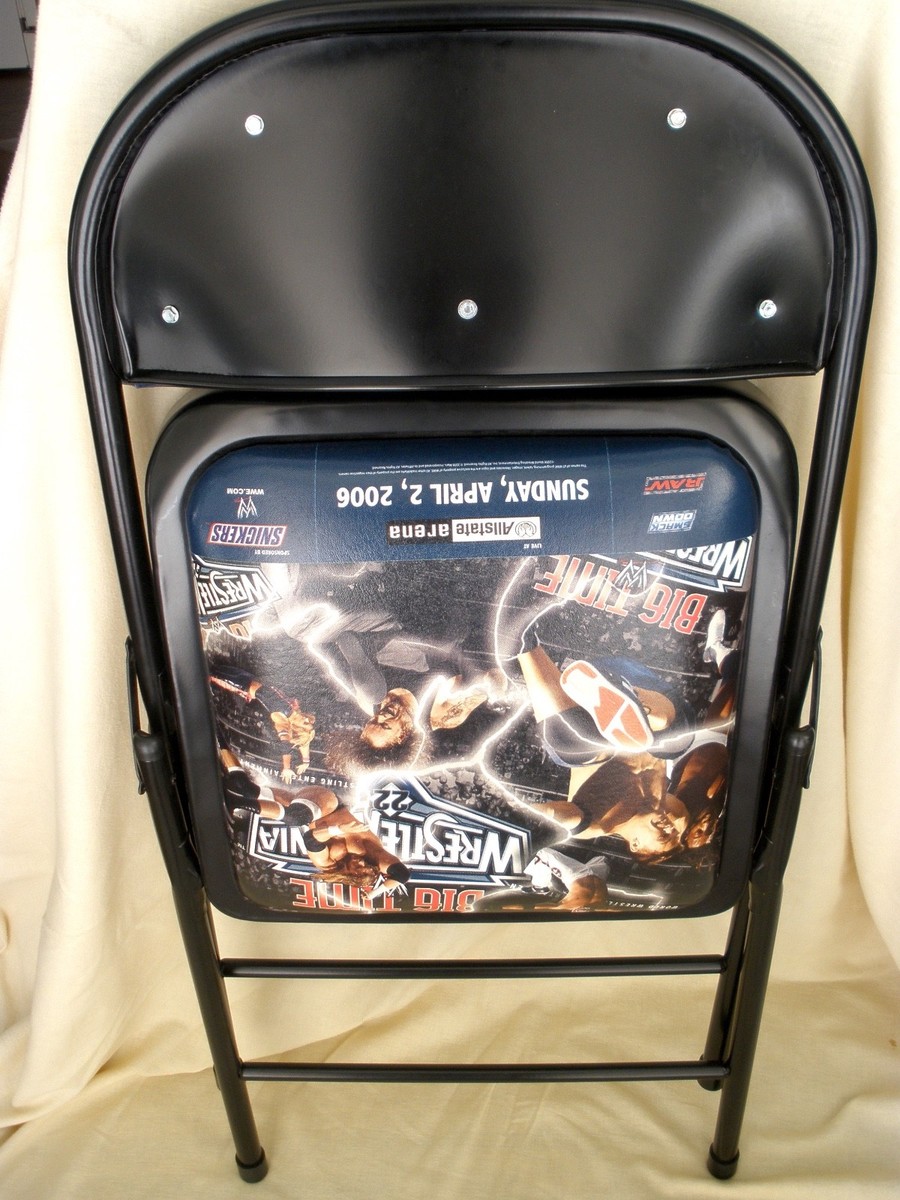 WWE Wrestlemania 22 Undertaker 14-0 Ringside PPV Chair WWF
