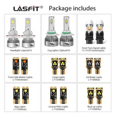 LASFIT H13 3157 T10 Interior Exterior Light Bulb Canbus for Ford F-150 2009-2014