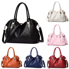 Fashion Women's Soft Leather Shoulder Bag Tote Lady Handbag Hobo Purse Satchel 