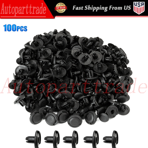 100X Push Type Clip Inner Fender Liner Splash Shield Retainer Fastener For Honda - Bild 1 von 12
